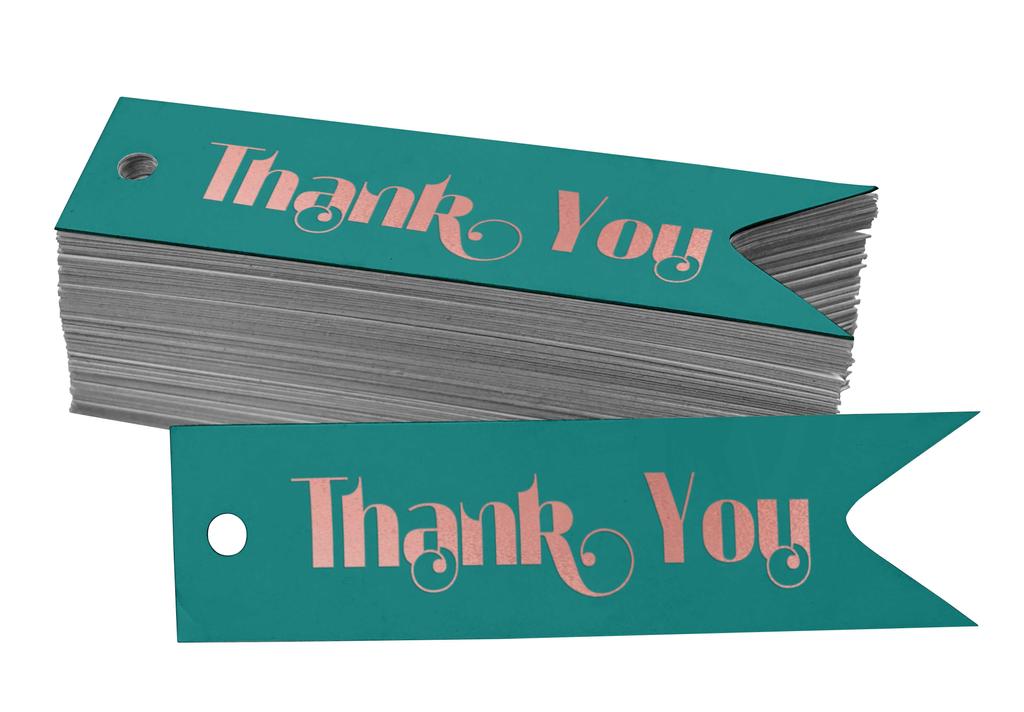 Inkdotpot Gold Foil Paper Hang Tags Thank You Bridal Shower Favor Tags 100