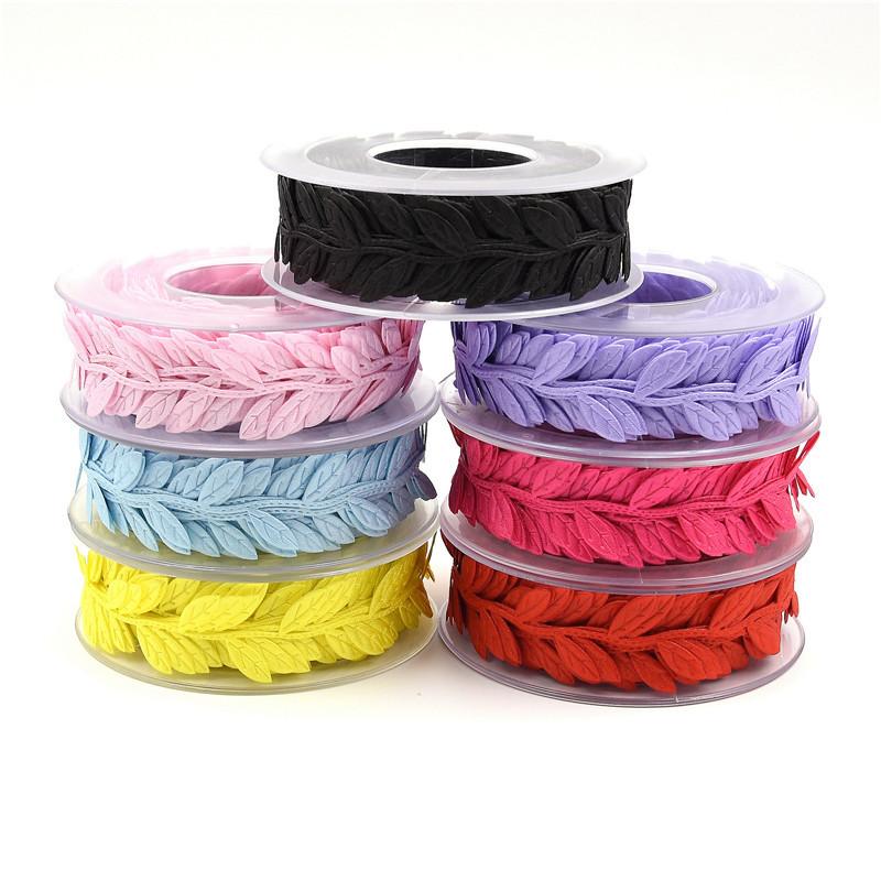 Ultrasonic embossing, leaf ribbon, leaf lace decoration with lace 15 meters