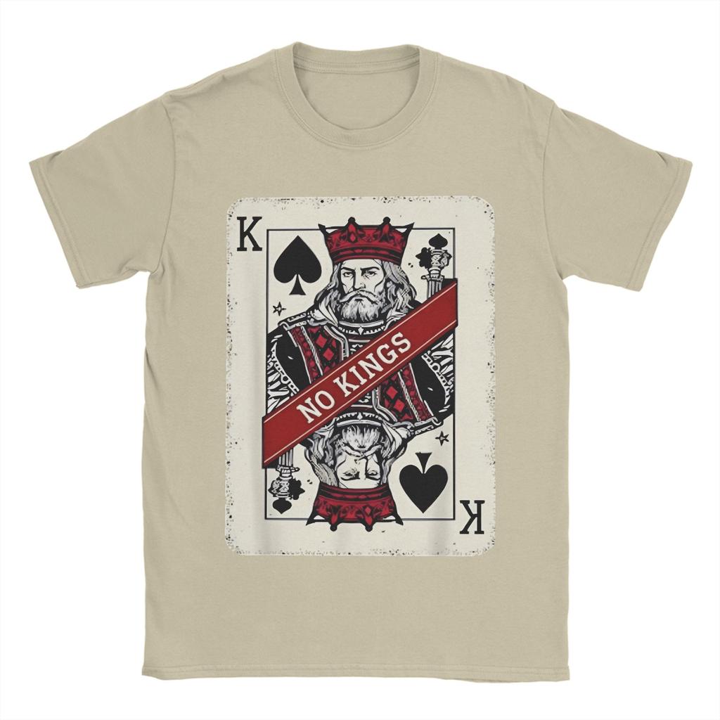 Pánské tričko No Kings Vtipné 100% bavlněné tričko s krátkým rukávem Tričko s kulatým výstřihem Oblečení Nápad na dárek