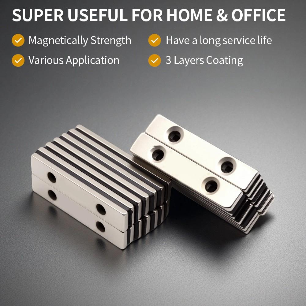 50X10X3-5MM imans Block Refrigerator magnets for Office Whiteboard Suitable Tools Home Workplace, Etc 50*10*3-5