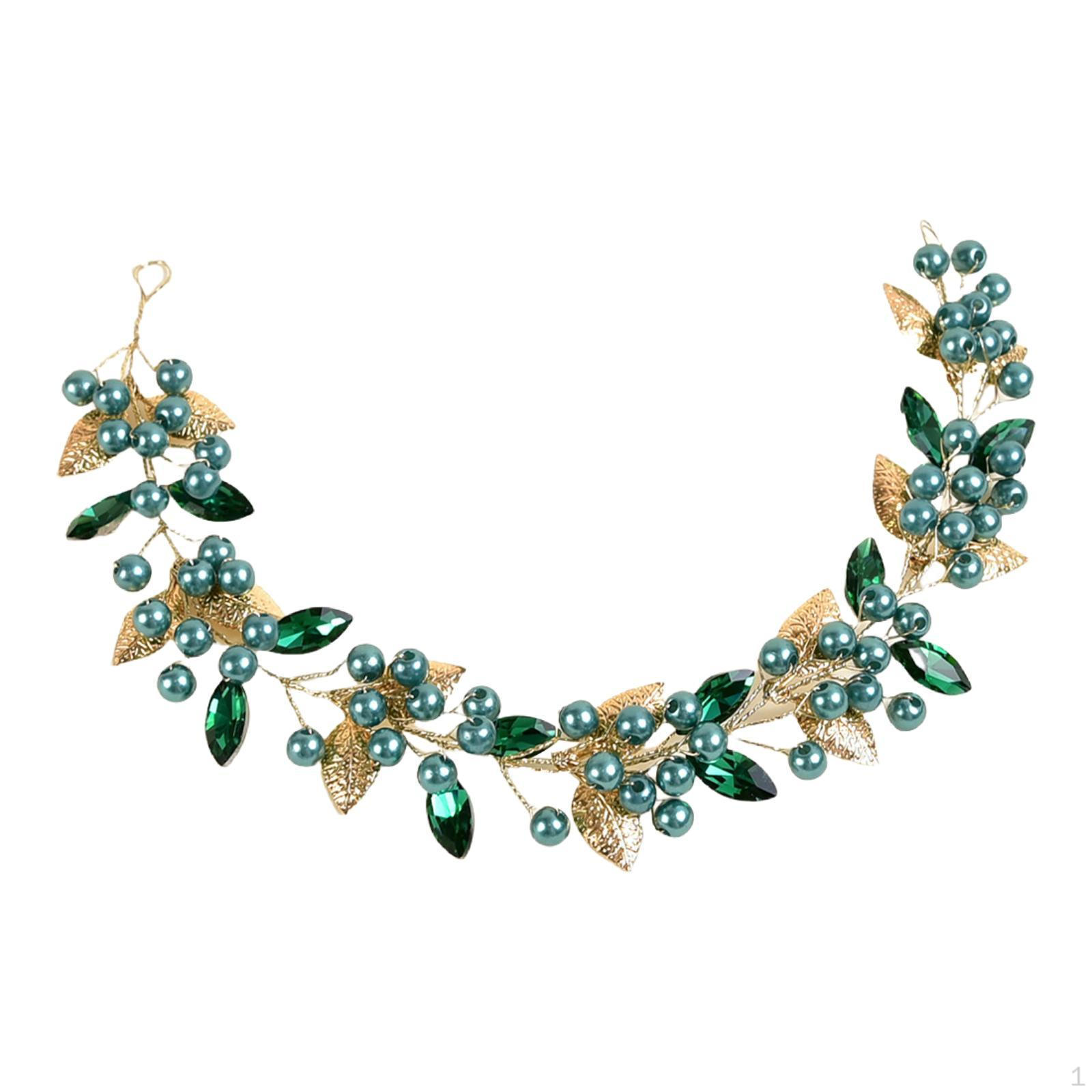 

Невеста Свадебные Волосы Виноградная Лоза Декор Листья Аксессуары для Дней Рождения Подарки Праздники зелёный