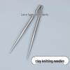Ultra-Light Clay Texture Tool Set: Resin, Polymer, Oil Clay & Stainless Steel Needle