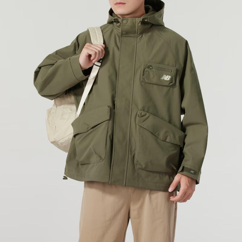 New Balance Men's Woven Hooded Jacket AMJ43309