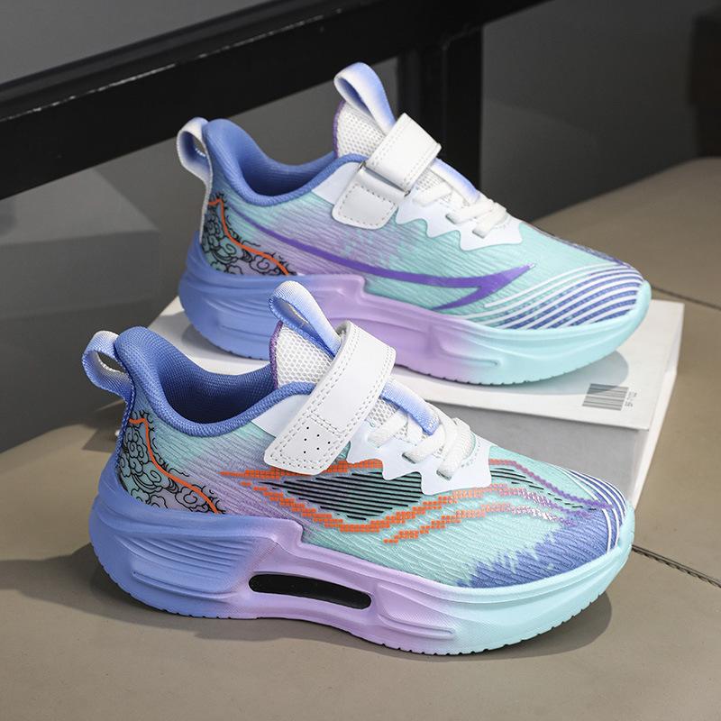 Children's Sports Shoes 2025 Spring and Autumn New Middle-aged and Older Boys' Mesh Breathable Boys' Soft-soled Shock-absorbing Running Shoes