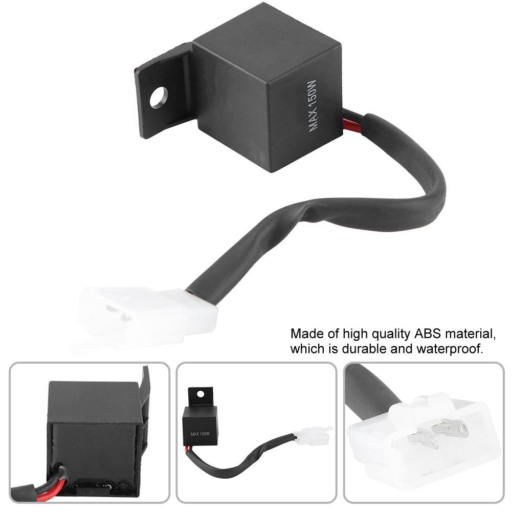 Releu intermitent LED pentru motociclete electronice cu 2 pini Bec pentru semnalizare Hyper Flash LF1SPIN