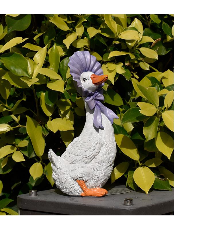 Cartoon Duck Garden Ornaments: Cute Animal Decor for Home and Courtyard