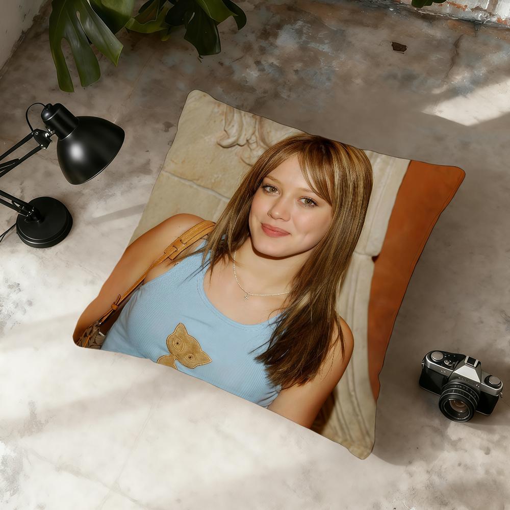 Singer H-Hilary Duff Actor cushion cover Home Office Convenient Nordic Simplicity Hit With Zipper Cushion Cover