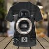 Fashion Camera Photography T-Shirts 3D Print Men's Short Sleeve T Shirt Streetwear Oversized Harajuku Y2k Tops Tees Men Clothing