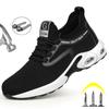 Fashion 2024 Fashion Safety Work Shoes Men Steel Toe Cap Indestructible Shoes Anti-Smashing Construction Safety Boots Work Sneakers Male
