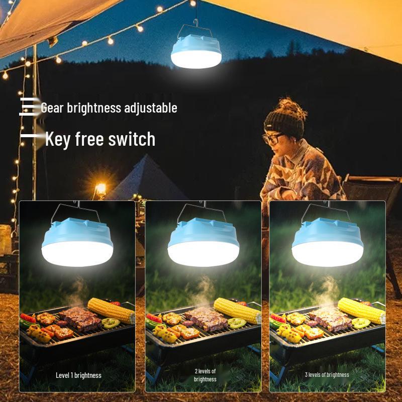 Solar-Powered Bread-Style Light with Broad Illumination and USB Charging