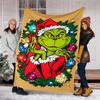 Grinch-Thema Bedruckte Decke Perfekt für Sofa Bett Reisen Außenbereich Maschinenwaschbar Gemütlich Langlebig