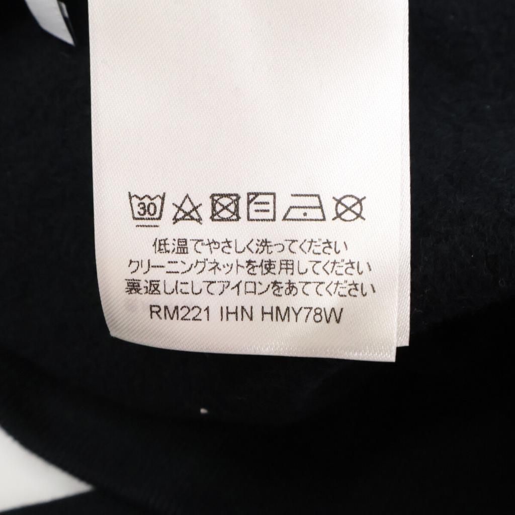 Louis Vuitton [Domestically Authorized/2012 Model] RM221 IHN HMY78W Graphic Logo Pullover Hoodie Tops XL blackUsed