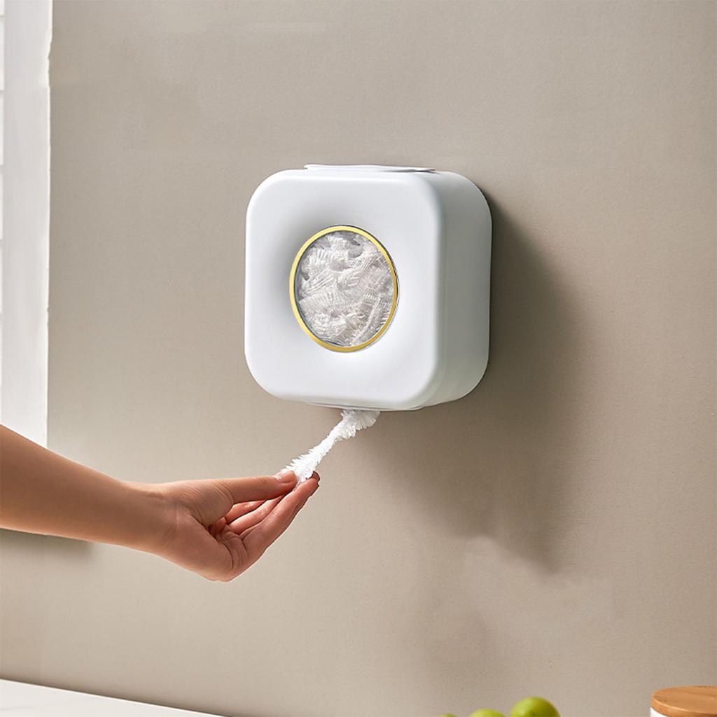 Fresh Keeping Film Storage Container Wall Mounted Pull Out Design Punch  Waterproof Plastic Wrap
