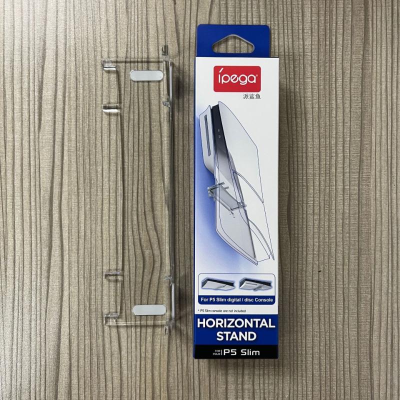 Transparent Horizontal Fixed Console Stand For Sony PlayStation 5 Slim, Disc & Digital Version Placement Game Bracket прозрачный