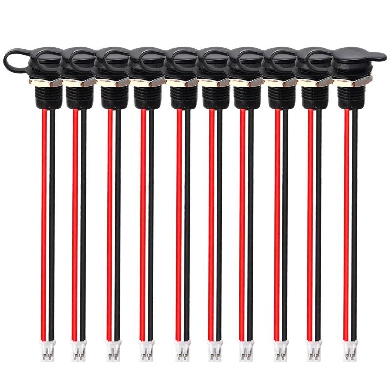 2-Pin Type-C Female Socket Connector Jack Female Charging Port with Snap Type-C Waterproof Female Dock Charger 1/5/10PCS
