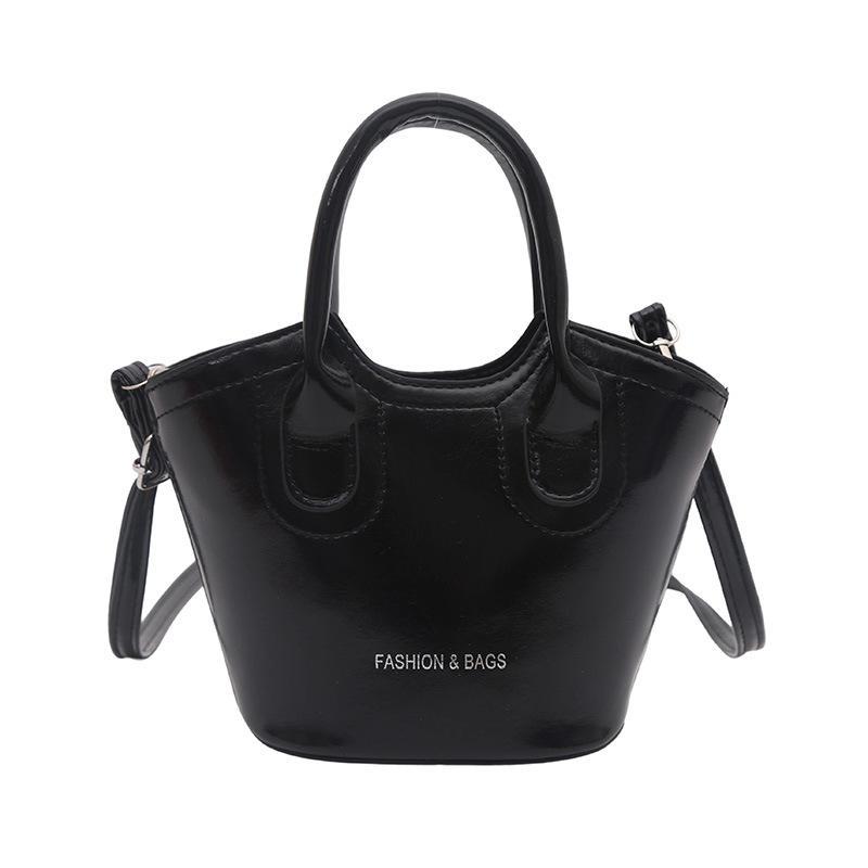 

Niche fashion bucket bag new highend sense versatile handbag simple shoulder messenger bag чёрный
