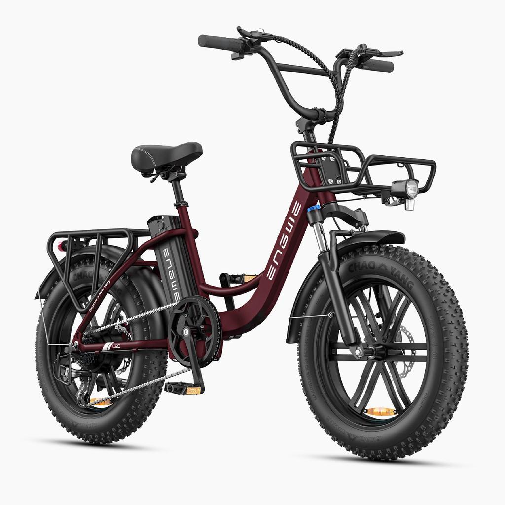 ENGWE L20 Boost Electric Bicycle 48V 13AH Battery, 250W Motor, 25km/h Speed, 126km Range, 20*4.0 Inch Fat Tires E-Bike