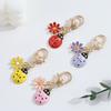 Compact Lightweight Key Holder with Lucky Charm and Flower Pattern for Travelers and Commuters Portable Keychain Set