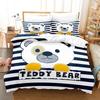 3DTeddy Bear Bedding Sets Duvet Cover Set With Pillowcase Twin Full Queen King Bedclothes Bed Linen