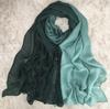New Bamboo Gradient Modal Scarf Elegant Tie-Dye Muslim Hijab Breathable Sunscreen Headband for Women Summer Lightweight Hijab