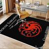 1pc Fire and Blood Office Carpet Chair Mats, Home Decor Mat | Fantasy Theme Mat | Durable Mat, Dragon DecorB11