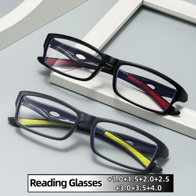 Ultraleichte Sport-Lesebrille High Definition Anti-Blaulicht Lesebrille für Männer und Frauen Silikon Rutschfeste Brille