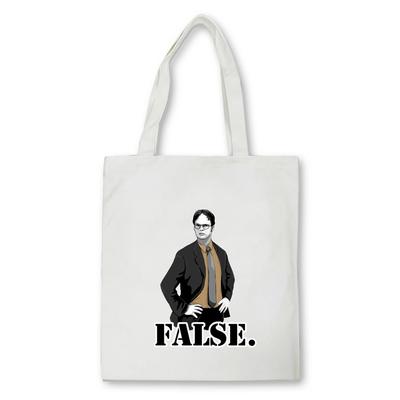 The Office Dwight Schrute The Office Tv Show Men's Retro Canvas Bag Casual Women Shopper Bag Large Capacity Shoulder Tote Bag