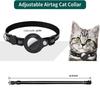 Detachable Bell Cat Collar with Reflective Strip Pet Tracker Accessories Pet Collar for AirTag