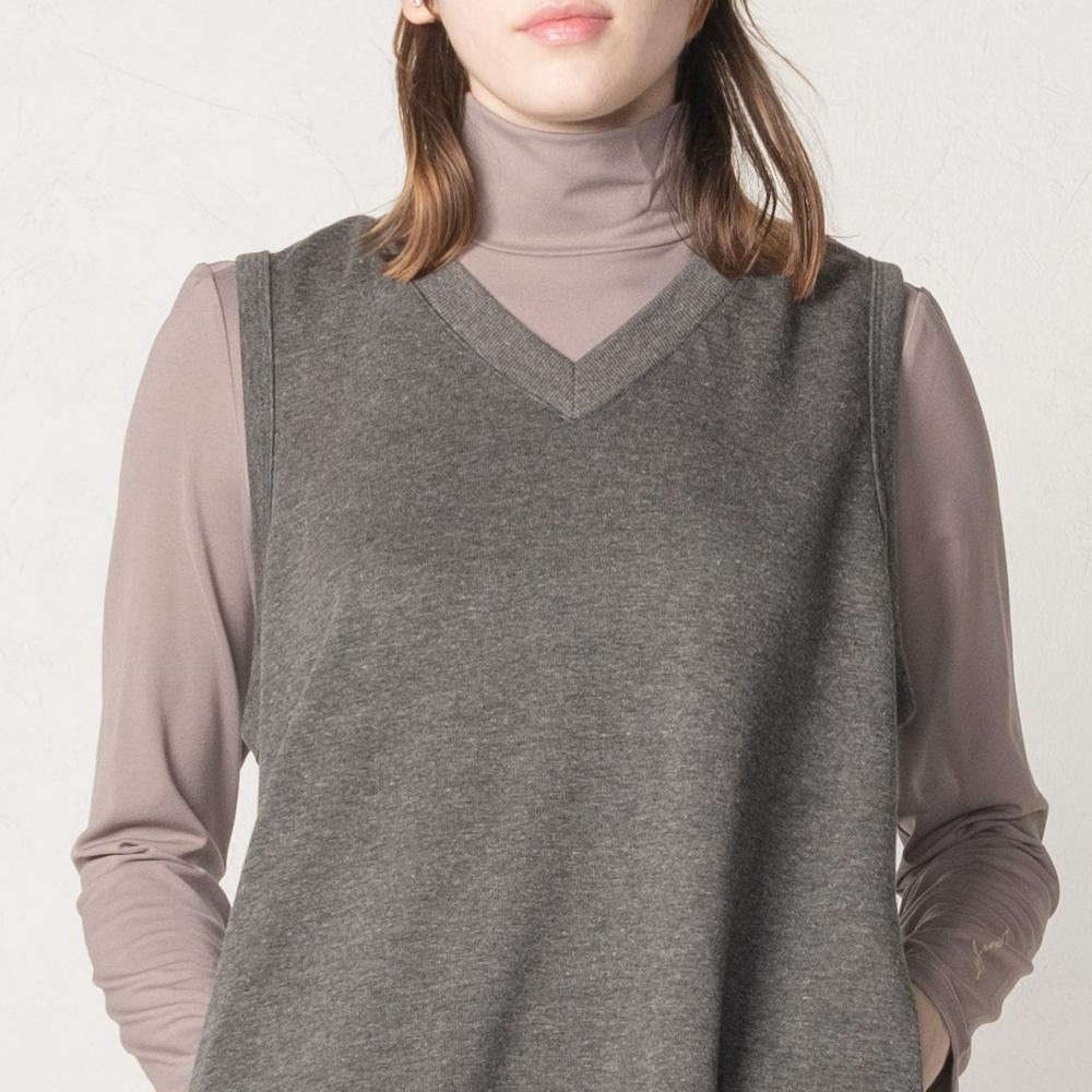 DURAN Comfy V-Neck Vest Dress Dtf3W-5109 3Colors