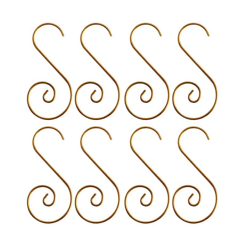 

20 штук металлических крючков рождественские украшения подвески украшения на елку новогодние рождественские украшения праздничные атрибуты золотой