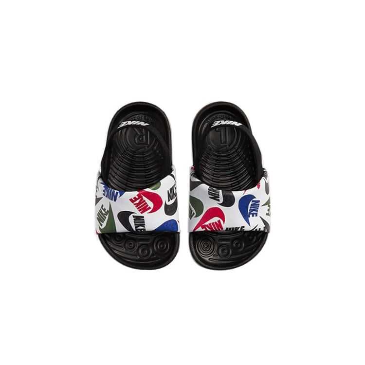 Nike Kawa Slide Athleisure Low top Toddler Shoes Black White Infant And Toddler CW3360-010