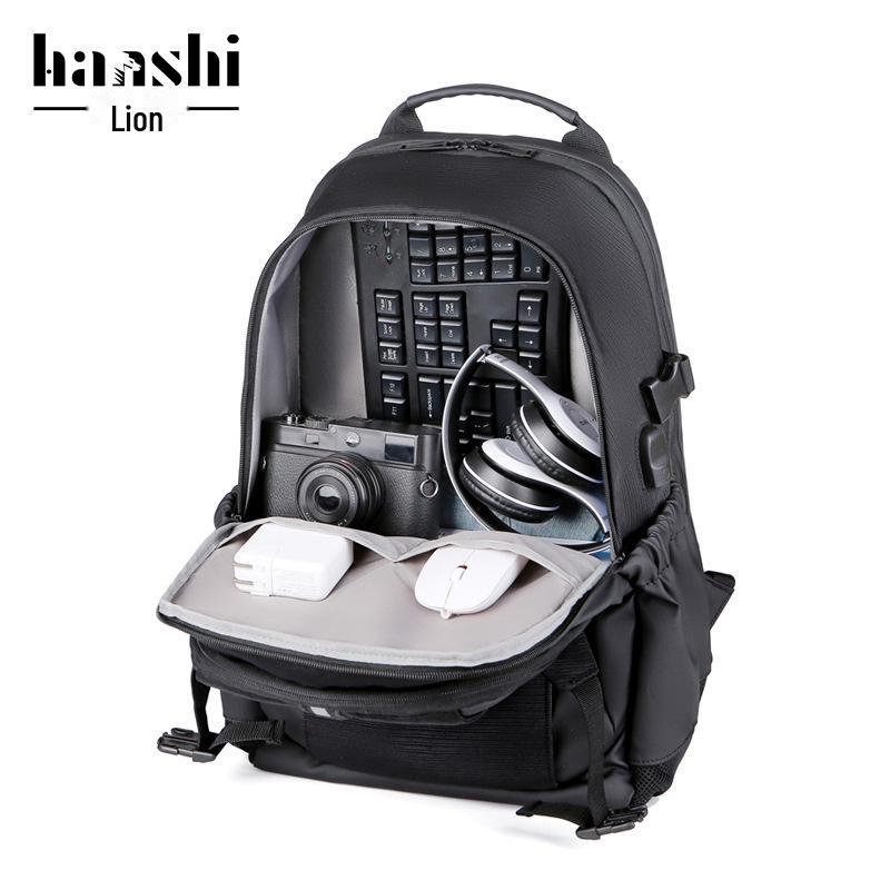 High-End Fashion Backpack: Lightweight, Waterproof, Unisex, Travel & Commuter Bag with Laptop Compartment