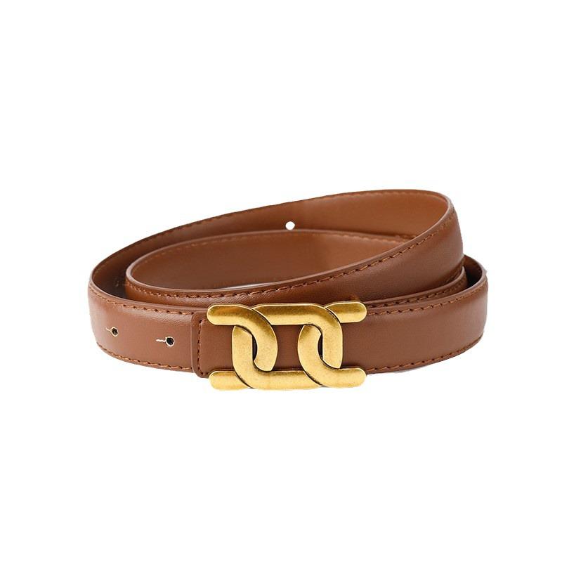 2024 Women's Versatile Black Waist-Cinching Korean Style Fashion Belt
