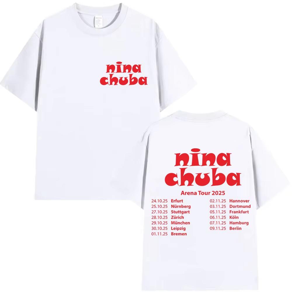 

Nina Chuba Album Tour 2026 Tshirt Men Women Pop Music Hip Hop Short Sleeve TShirts Harajuku Vintage Cotton T Shirt Streetwear S