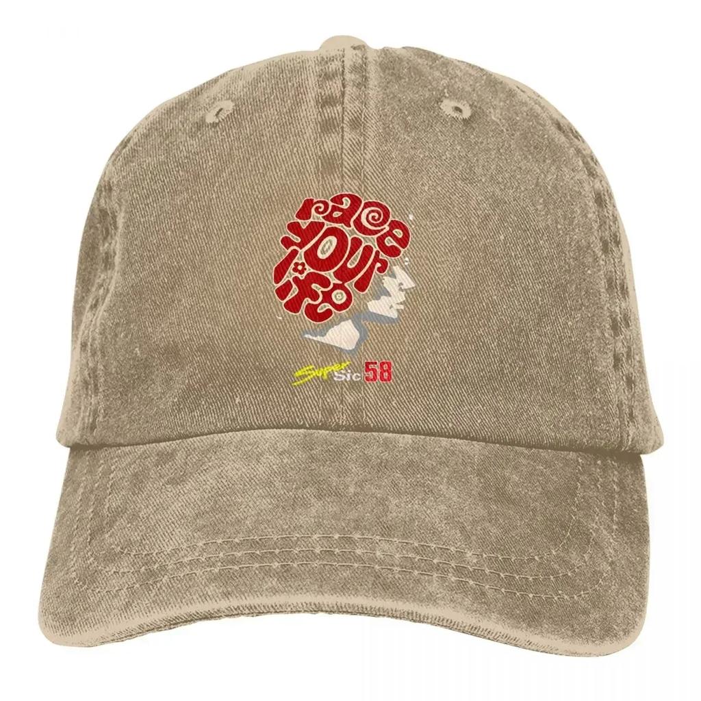 Marco simoncelli Multicolor Hat Peaked Womens Cap Marco Simoncelli 42 Personalized Visor Protection Hats