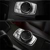 Cromato Multi-Media 7 Pulsanti Copertura Decorativa Finitura Per BMW Serie 3 4 5 6 X5 X6 iDRIVE