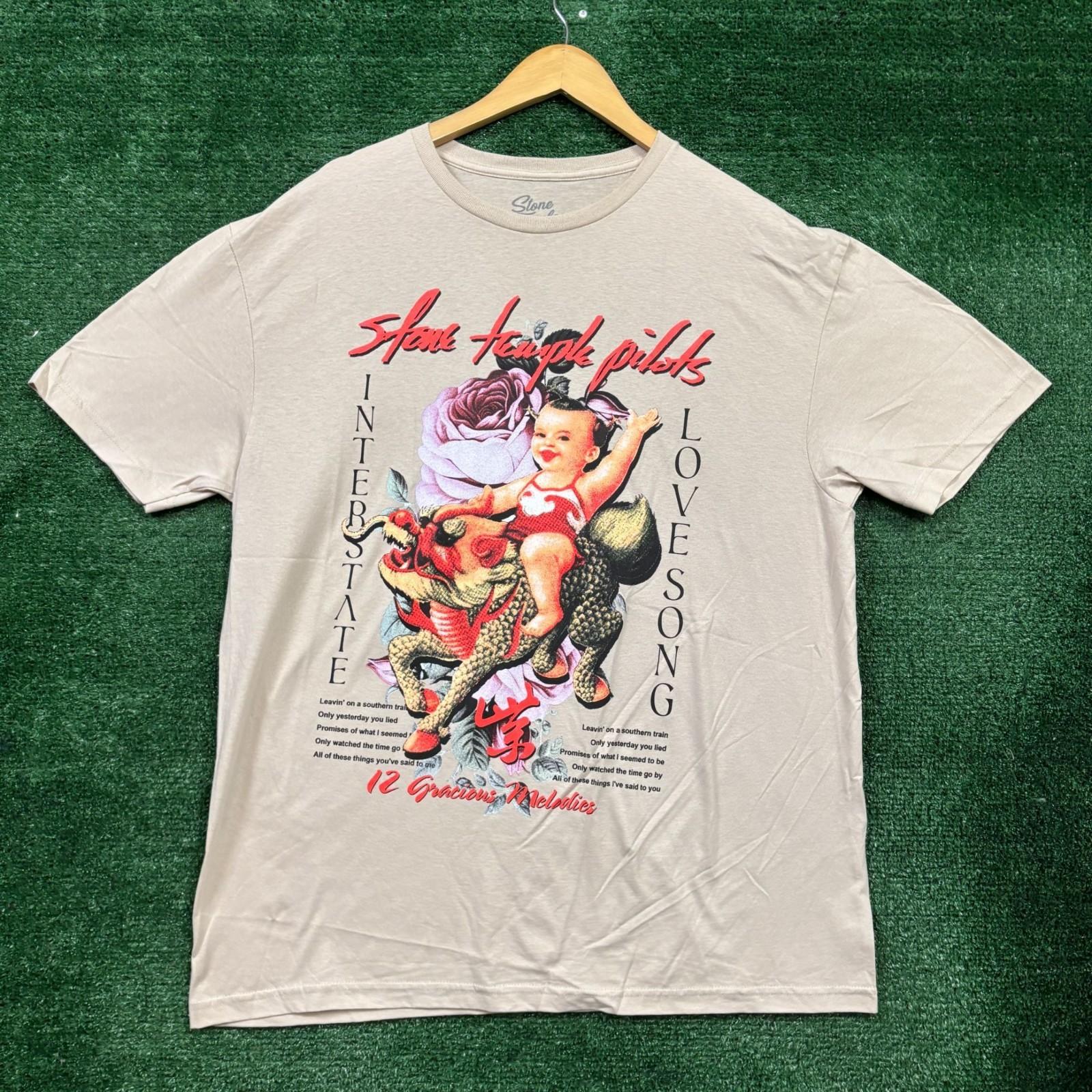 Stone Temple Pilots Purple Interstate Love Song Rock Band Extra Large Unisex T-Shirt XXXL