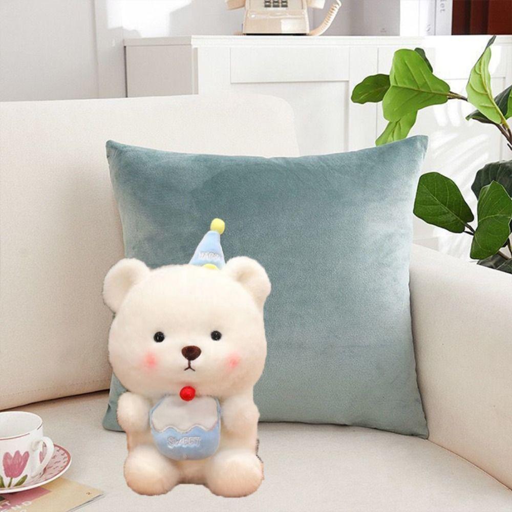 PP Cotton Stuffed Bear Plushie Doll Fluffy Cartoon Bear Doll  Home Decor