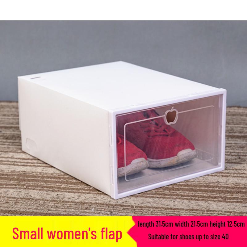 Transparent Modular Shoe Storage Box for Home - Dustproof Plastic, Unisex