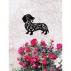 Whimsical Dachshund Metal Wall Art - Playful Indoor/Outdoor Sculpture for Gardens, Patios & Living Spaces, Perfect for Balconies