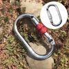 Rock Climbing Carabiner Connector Buckle Screw Locking Hook for Rappelling Traveling Hiking