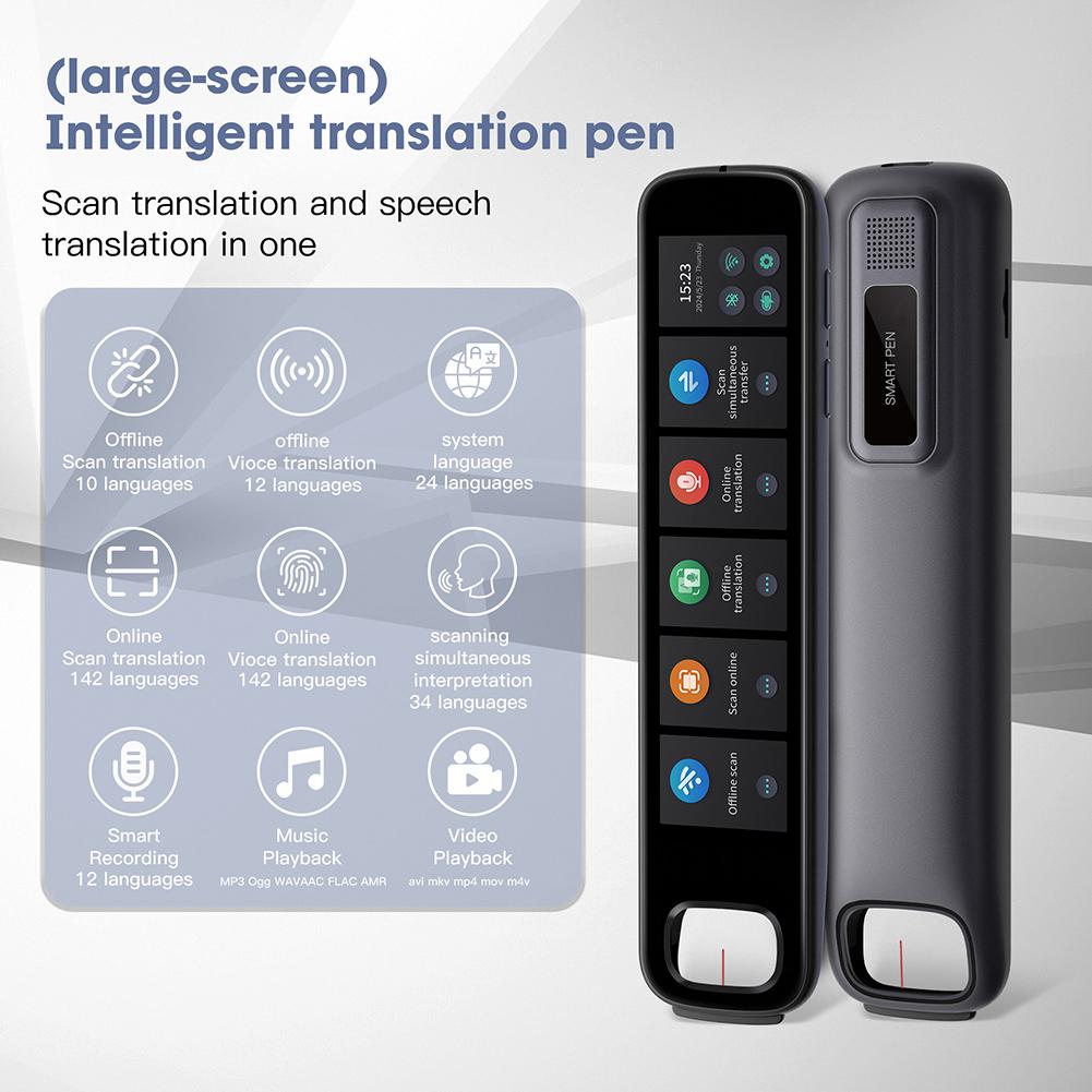 142 Languages Vietnam Hebrew Thai Polish Translation Pen Intelligent Scanning Point Reading Dictionary Offline Voice Translator