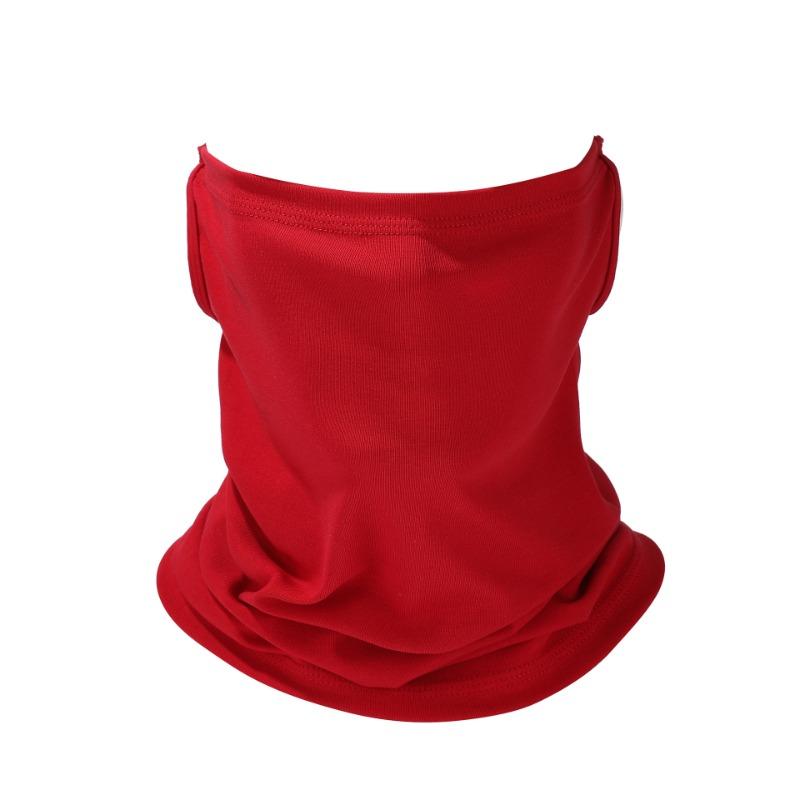 Sunscreen Ear Mask Headscarf Men's Solid Color Cotton Neck Cover Outdoor Cycling Fishing Breathable Scarf
