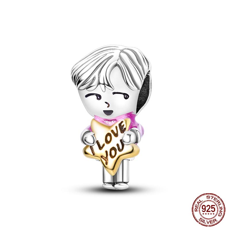 Fit Qikaola Original Bracelet Fashion Bee Astronaut Eiffel Tower Copper Charms Beads Fine Diy Birthday Jewelry For Women