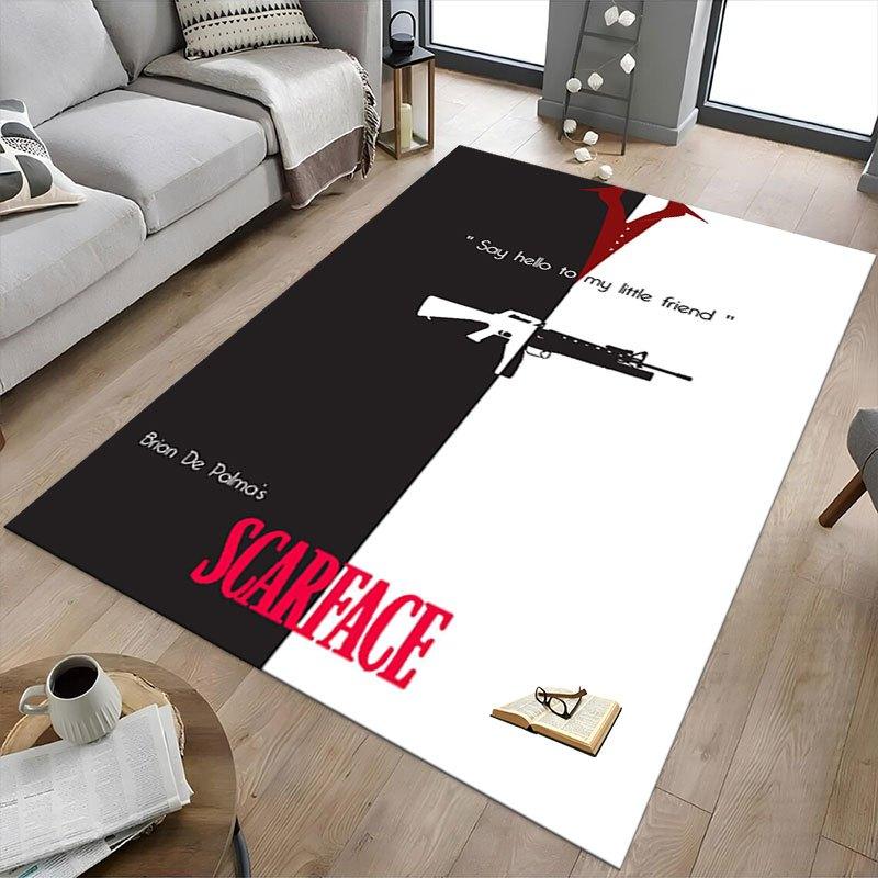 1pc Scarface Office Carpet Chair Mats Soft, Comfortable, All Season,Perfect for Home, Bedroom, or Office Decor, Perfect Gift for