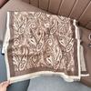 Scarf women's winter retro imitation cashmere jacquard shawl warm and thickened outer cover photo wear scarf versatile
