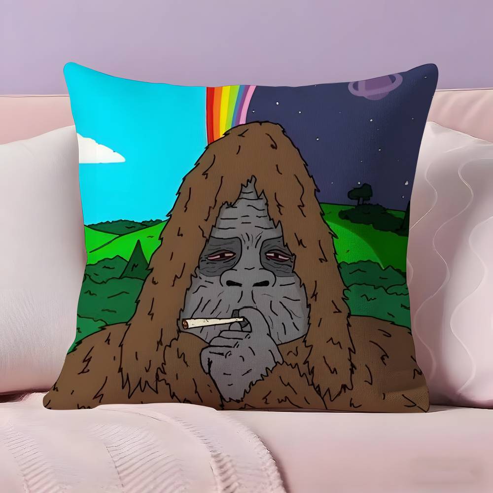 

Quirky The Big Lez Show Pillow Case Pillowcase Ultra Soft Skin Friendly Fabric Cloud Like Comfort & Concealed Zipper 12x12Inch