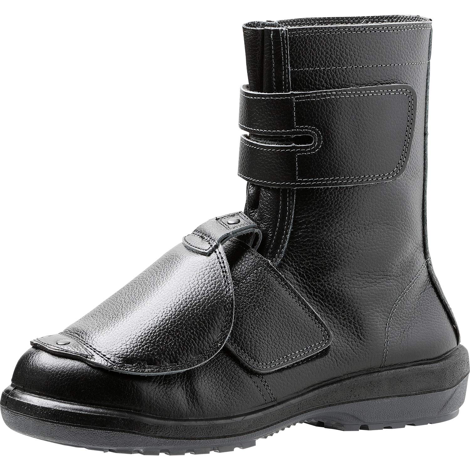 

Резиновые защитные ботинки JIS Standard Long Shoes Regular Work Wide Toebox Instep Protector RT735 Instep Professional Black [Midori Anzen] 24,5 см