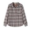Women's Plaid Loose-Fit Cotton Long Sleeve Lapel Shirt - Spring & Autumn 2025