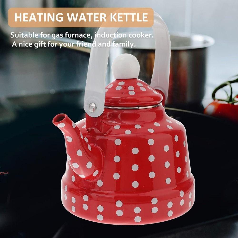 Enamel Enamel Tea Kettle Handmade Ancient Bell Pot Exquisite Water Kettle  Home